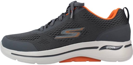 Skechers - GO WALK ARCH FIT-IDYLLIC - Homme - Charcoal Orange - 41