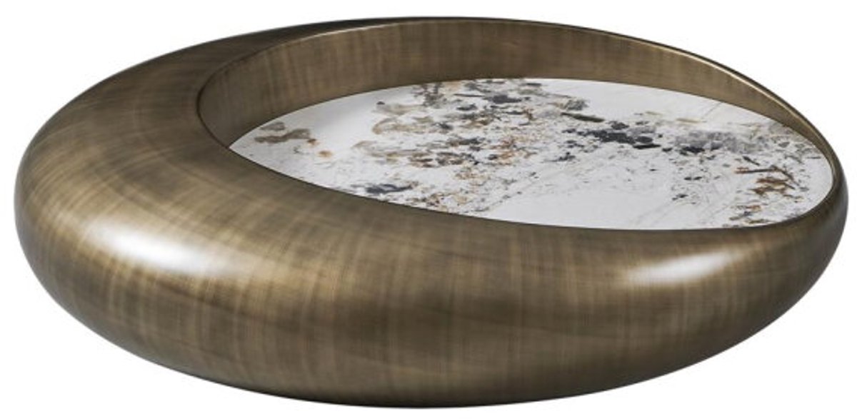 Tower Living Salontafel Castello keramiek 100 cm - Goud Brons