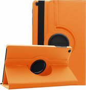 Samsung Tab A 10.1 hoes Oranje - Galaxy Tab A 2019 hoes draaibare cover Hoesje voor de Samsung Galaxy Tablet A 10.1