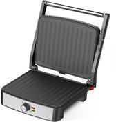 Bol.com Kitchenwell Contactgrill - Grill apparaat - Tosti apparaat - Anti-aanbaklaag - 3-in-1 -180 °C grill aanbieding