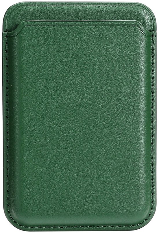 Porte-cartes magnétique pour iPhone Magsafe - Porte-cartes portefeuille - Portefeuille - Porte-cartes - pour iPhone 12 / 13 / 14 / 15 / 16 / Pro / Pro MAX - vert