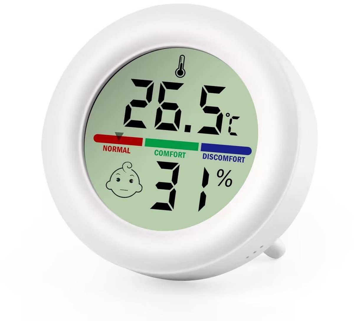Digitale Thermometer en Hygrometer voor Binnen met Comfort Indicator - Nauwkeurige Temperatuur en Vochtigheidsmonitor