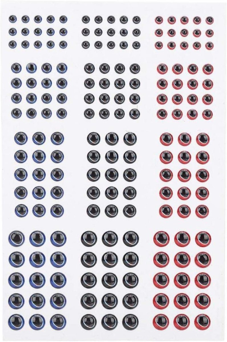 Image of 3D Fishing Bait Eyes Self-Adhesive Artificial Fish Eyes for Fishing Hooks and Handicrafts - Size 1