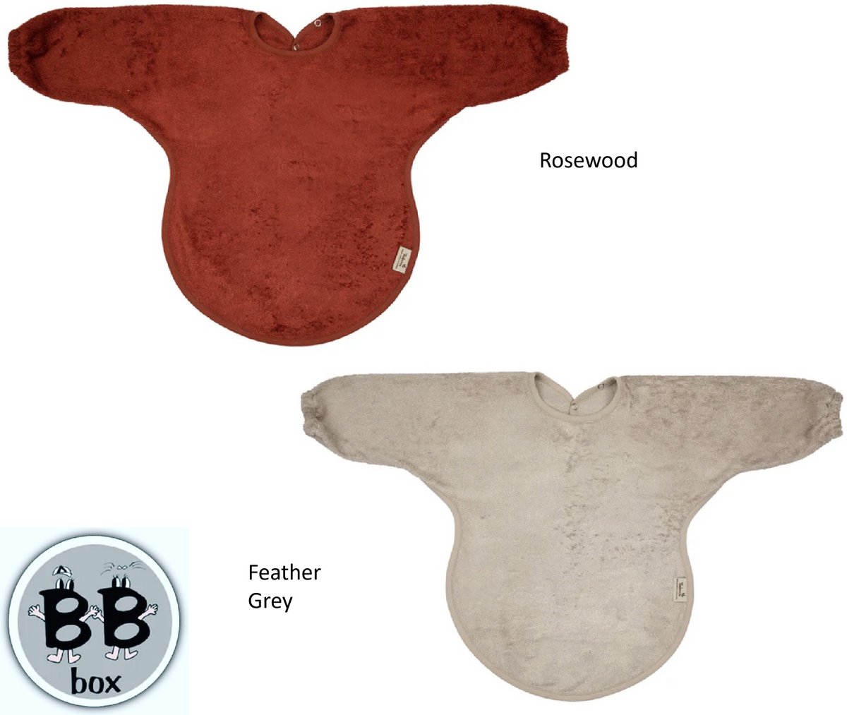 Goedkoopste Timboo set van 2 Mouwslabben Rosewood - Feather Grey