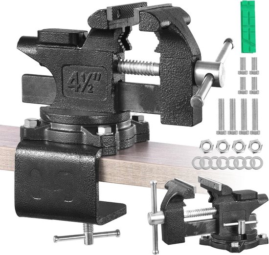 2 stukken extra grote MFT-klemmen, werkbankschroefklemmen, verstelbare snelspanklemmen 20 mm, tafelklemmen van aluminiumlegering voor houtsnijwerk, frezen en slijpen