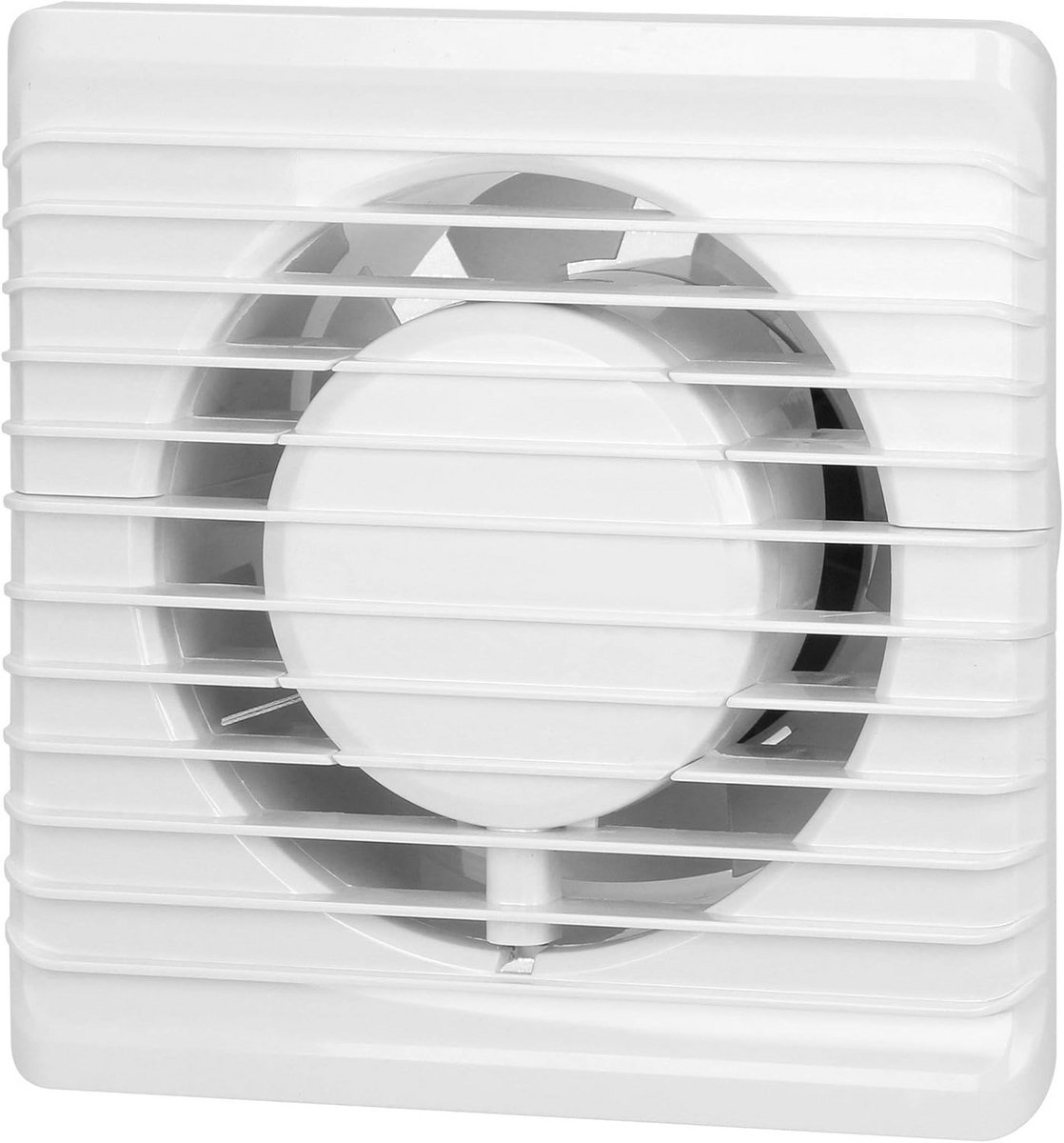 Badkamerventilator 100 mm - Stille werking met vochtigheidssensor - Draadloos en compact