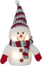 Sneeuwpop met rode sjaal - 25cm