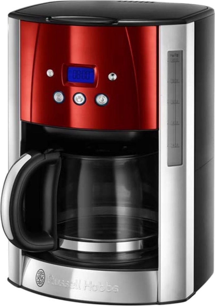 Russell Hobbs Luna Solar Red Koffiezetapparaat
