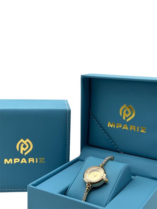 Montre de Luxe pour femme - Bracelet en or - Or et diamants - Acier inoxydable