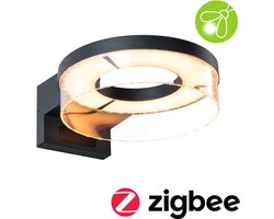Paulmann LED-wandarmatuur voor buiten Smart Home Zigbee 3.0 Capera Schemergestuurde bewegingsmelder (IR) insectvriendelijk IP44 231 mm Tunable Warm 12,5W 800lm 230V…
