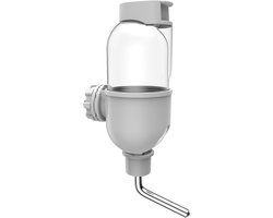 Druppelvrije Waterfles voor Kleine Huisdieren - 500ml - Grijs