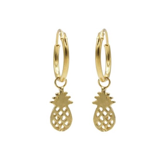 Karma Symbols oorbel M1933 Pineapple Goud