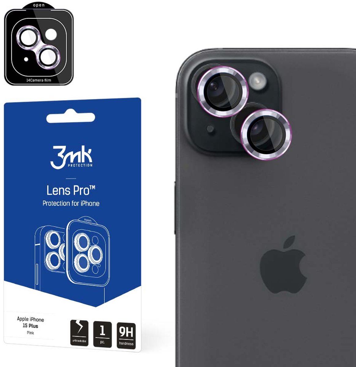 Apple iPhone 15 Plus - 3mk Lens Protection Pro