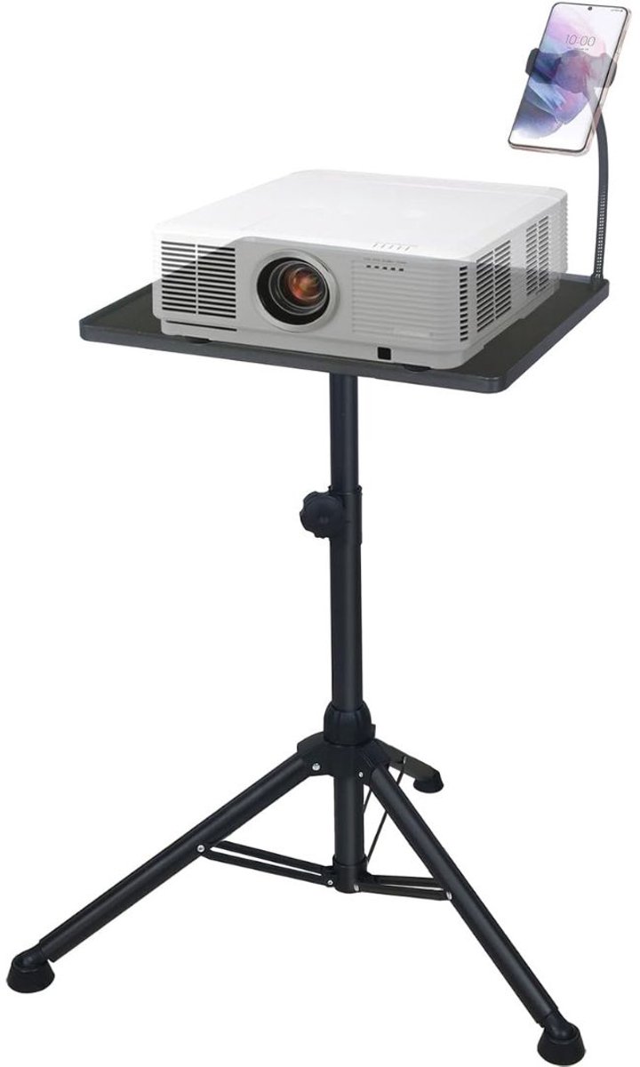 Projector Statief – Beamer Statief Met Laptop Verdieping – Verstelbaar Standaard – Met Wieltjes