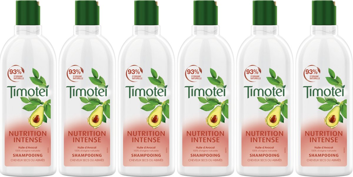 6x 300 Timotei Shampoo Nutrition Intense met Avocado-olie – 300 ml