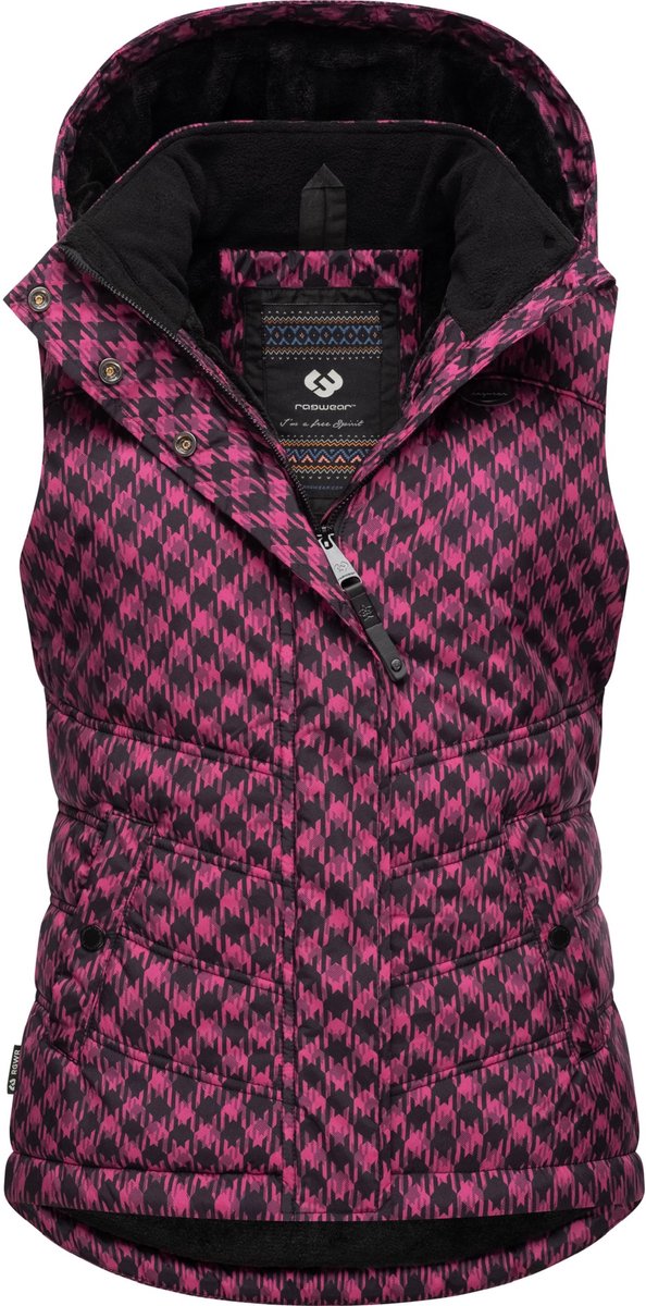 Ragwear Dames gewatteerd vest Hesty Print