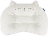 3Babies® Peuterkussen, Baby kussen, 50x32cm, Ergonomisch Kinderkussen, Wasmachine Wasbaar Zacht Hypoallergeen, 100% Katoenen Kussensloop, Peuter kussen, baby kussen (Kitten)