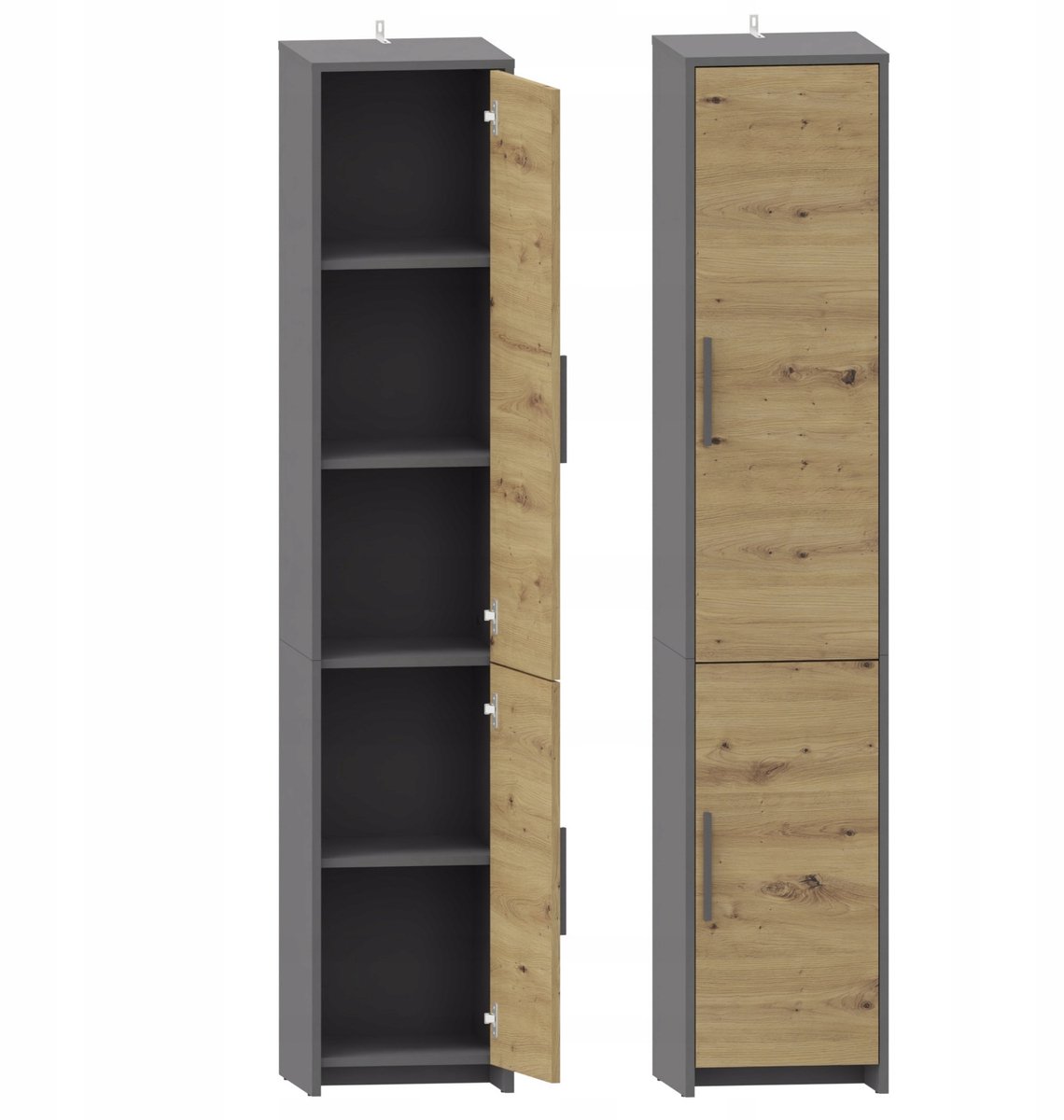 UFC ALTIVO REG 36 - Boekenkast - Artisan-Antraciet - Gesloten - 4 Planken