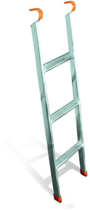 Etan® Trampolineladder - Geschikt voor framehoogte van 60-69 cm - Gegalvaniseerd Staal & Kunststof - Stevig & Roestvrij