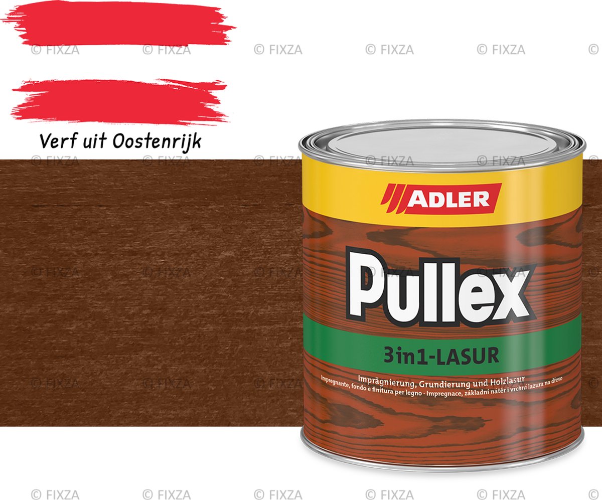 ADLER Pullex 3in1-Lazuur Tango, bruine beits 0,75 liter