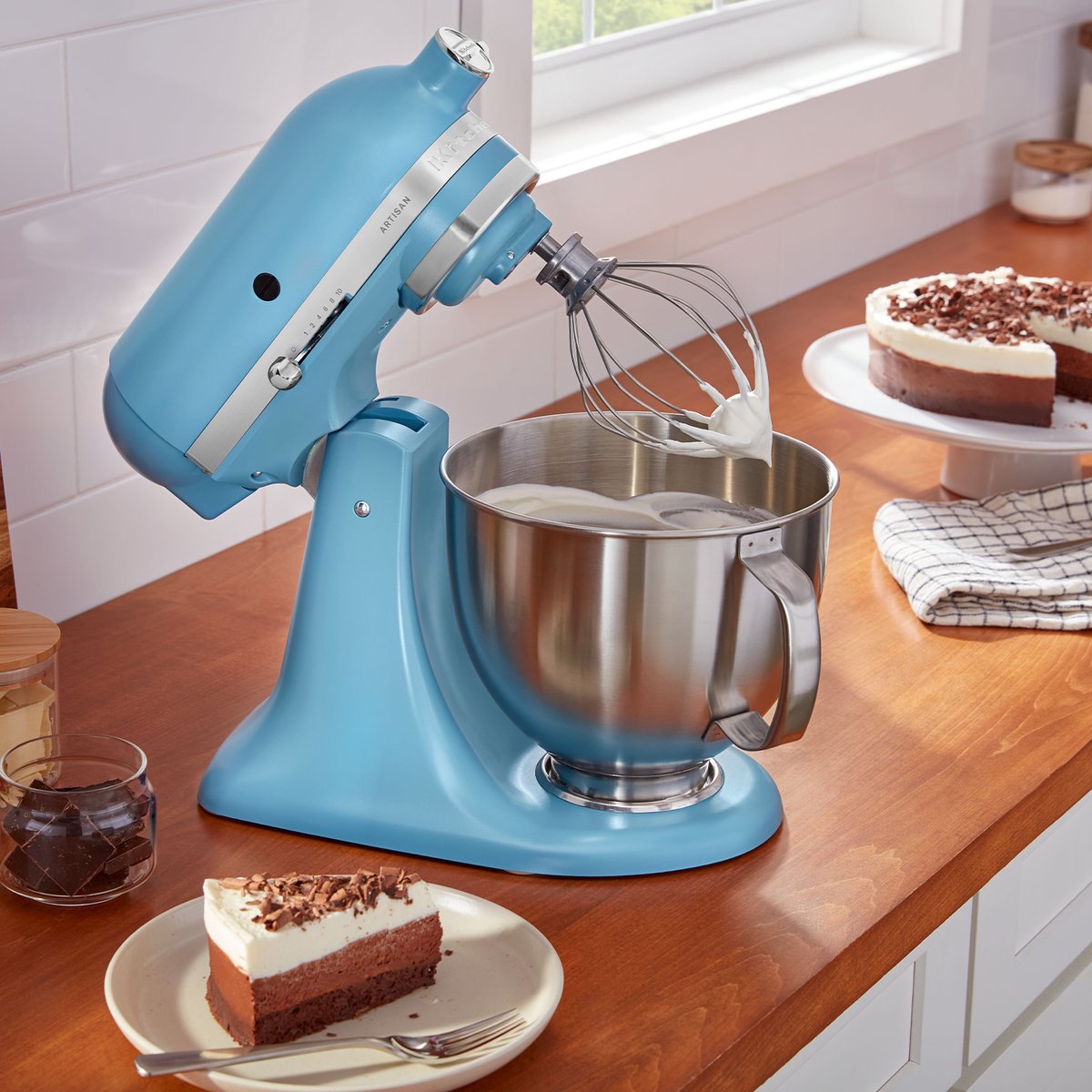 KitchenAid Artisan 5KSM175PSEVB: professionele keukenmachine in blauw thumbnail 2