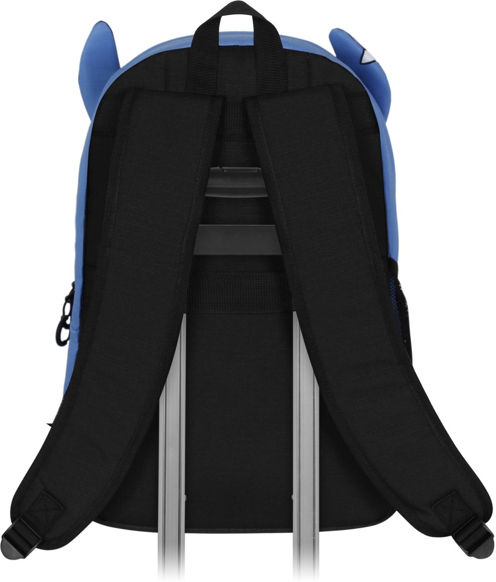 Karactermania - Disney - Lilo en Stitch - Rugtas - Rugzak - Handbagage Backpack met Trolley Bevestiging - Blauw – foto 4