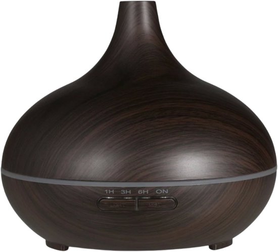 Happyhaves Aroma Diffuser - Arizona Faith - aromatherapie - hout look vernevelaar - 500ml water voor grote ruimte - nachtlamp