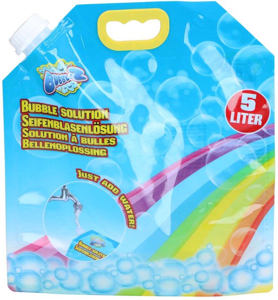 Bubbelz Bubbelsop 5 Liter - Bellenblaas Navulling - Grote Fles Zeepbellen Vloeistof voor Kinderen