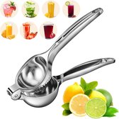 Bol.com RVS Handmatige Citruspers - Professionele Citroen/Limoen Pers -Metal Lemon Hand Press | Rostvrij Staal + Anti-Lek Design... aanbieding