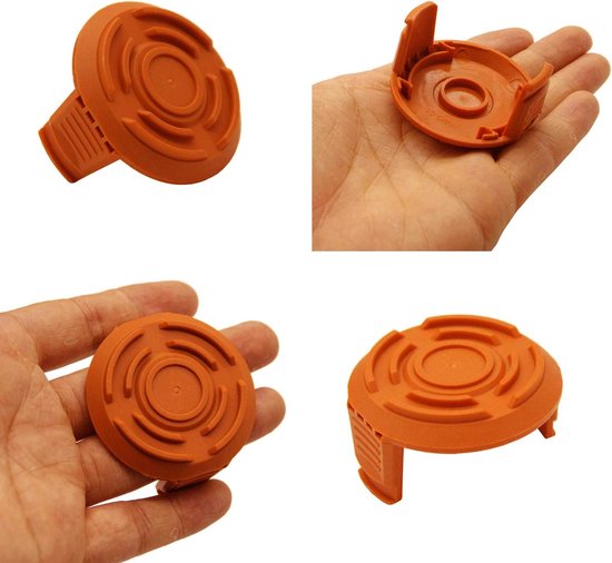 4 stuks - Spoelkappen - Vervangt WORX WA6531 Spoelkappen - Accessoires voor grasmaaiers - Compatibel met Worx grasmaaiermodellen WG150, WG160, WG163 - Vervangende spoelkappen - Spoelkappen — afbeelding 5