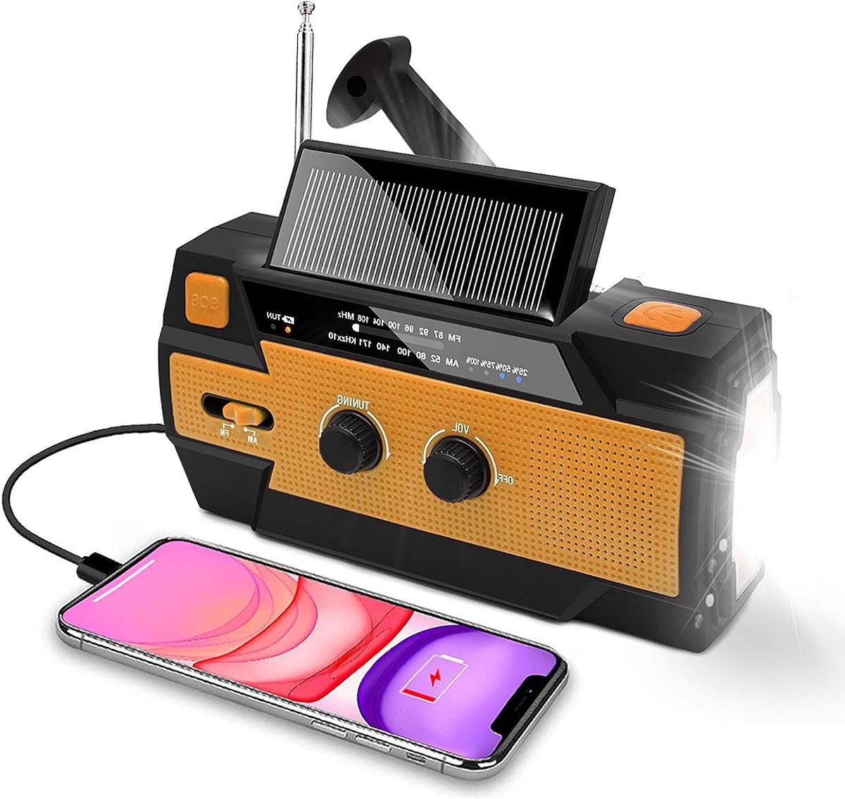 Noodradio - Noodpakket Oorlog - Draagbare Radio -