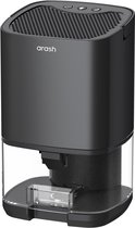 arash® Luchtontvochtiger - Ontvochtigt 450ML Per Dag - Luchtreiniger & Dehumidifier - Fluisterstil - Perfect voor Slaapkamer, Woonkamer, Badkamer & Kelder - Coloured LED - Zwart