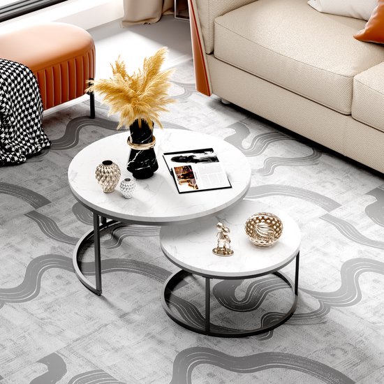 hitsuki Salontafel, marmeren salontafel zilver, salontafel
