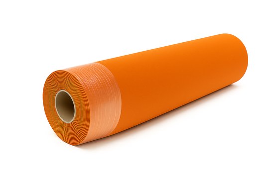 Tapijtloper | Oranje - 10 meter x 1 meter – Luxe Eventloper voor Feest, Bruiloft of Entree – met beschermfolie - Brandvertragend