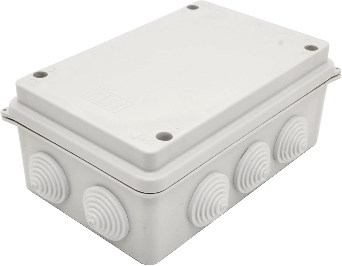 Waterdichte Aansluitdoos voor Buiten | Elektrische Box met Conus | 220x170x105 mm