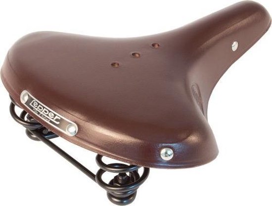 Echt Lederen Lente Fietszadel, Retro Vervanging Lederen Fiets Zadel Kussen Veer Stoel Yu
