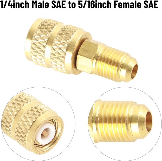 2pcs r410a mini split adaptörü havc hortum adaptörü 5/16 - Cyprus