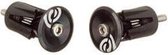 Bikeribbon eind plug Aluminium met expander zwart