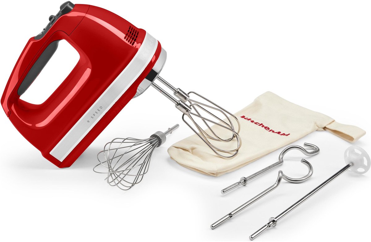 KitchenAid Artisan 5KHM9212EER - Handmixer - Keizerrood - 9 snelheden thumbnail 8