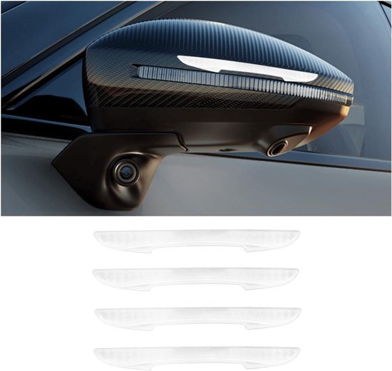 Deurrandbescherming Voor Auto – 4 Stuks, Zwarte Rubberen Strips, Krasbestendig, Zelfklevend, Universeel Voor De Meeste Deuren