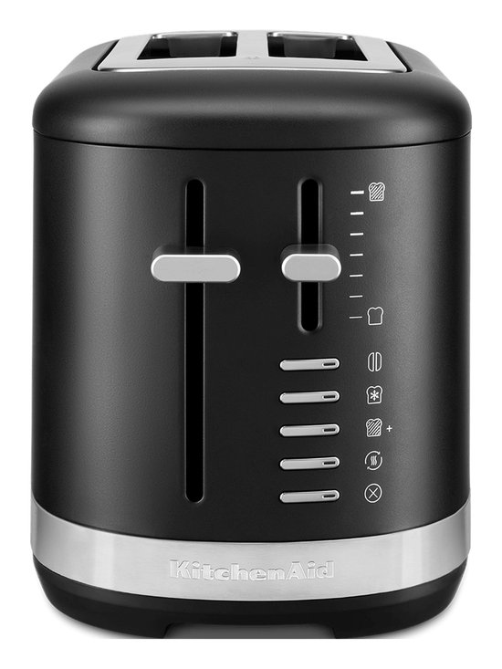 KitchenAid Broodrooster - Matzwart - 5KMT2109EBM - 2 Sleuven - 1100 W - Inclusief kruimellade