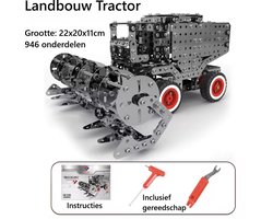 Bouwpakket Tractor (946 Delen) | Metalen Miniatuur Bouwmodel