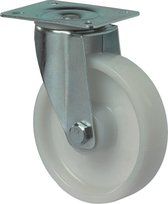 Kelfort Zwenkwiel polyamide wiel met rollager, wit 250kg 200mm
