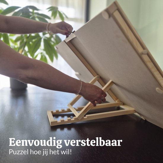 AYOO Puzzelbord - Portapuzzle - Puzzelplaat - Verstelbaar Puzzelbord - Puzzelbord met opbergsysteem - Puzzelplank - Puzzel bord - Puzzelbord 1000 stukjes - Puzzeltafel - Puzzelplank