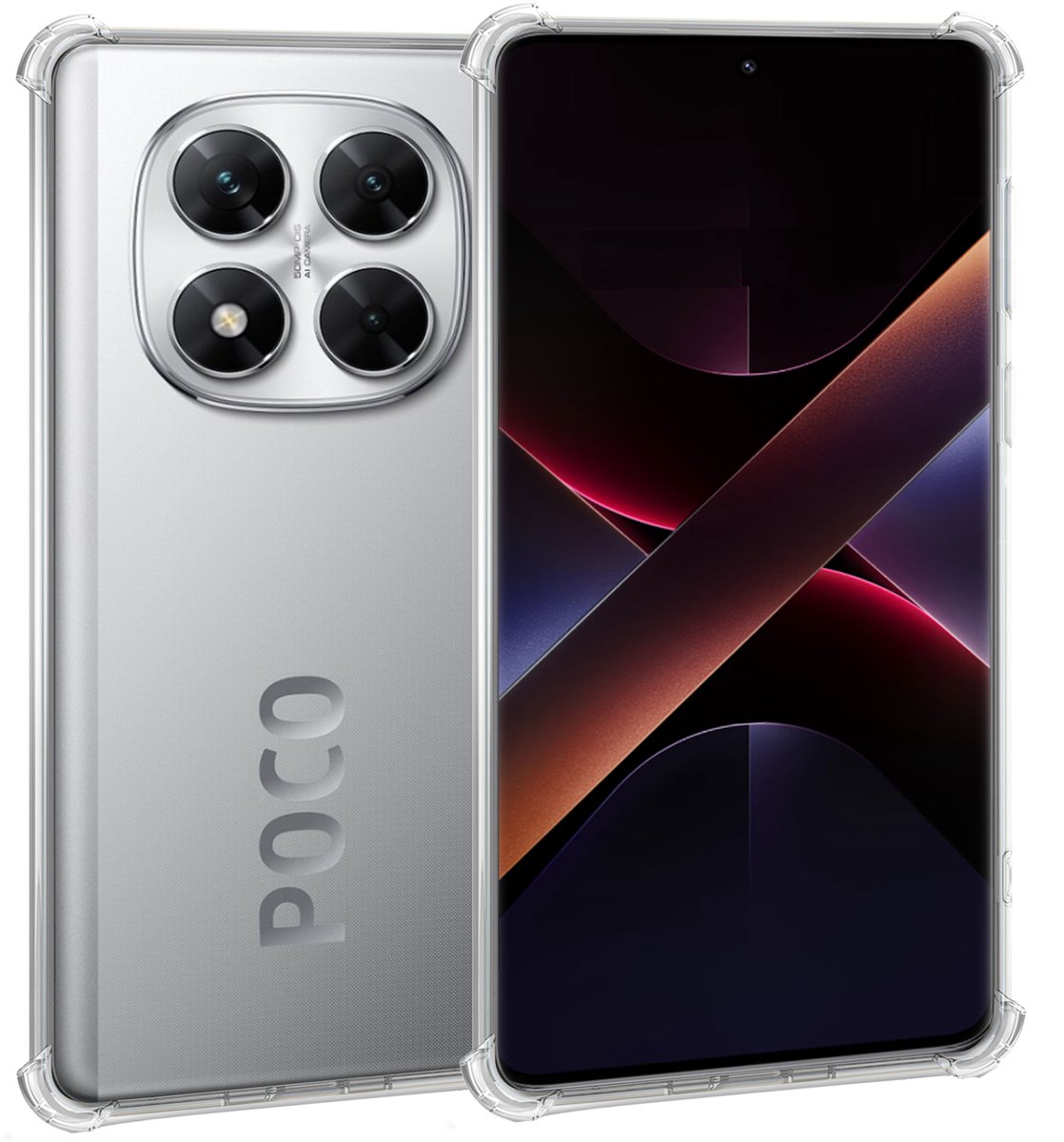 ChiGuard Hoesje Geschikt voor Poco X7 - Shock Proof Case – Cover Transparant
