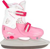 Nijdam Figure Skating Filles Ajustable - Hardboot - Rose / Fuchsia / Grijs - 38-41