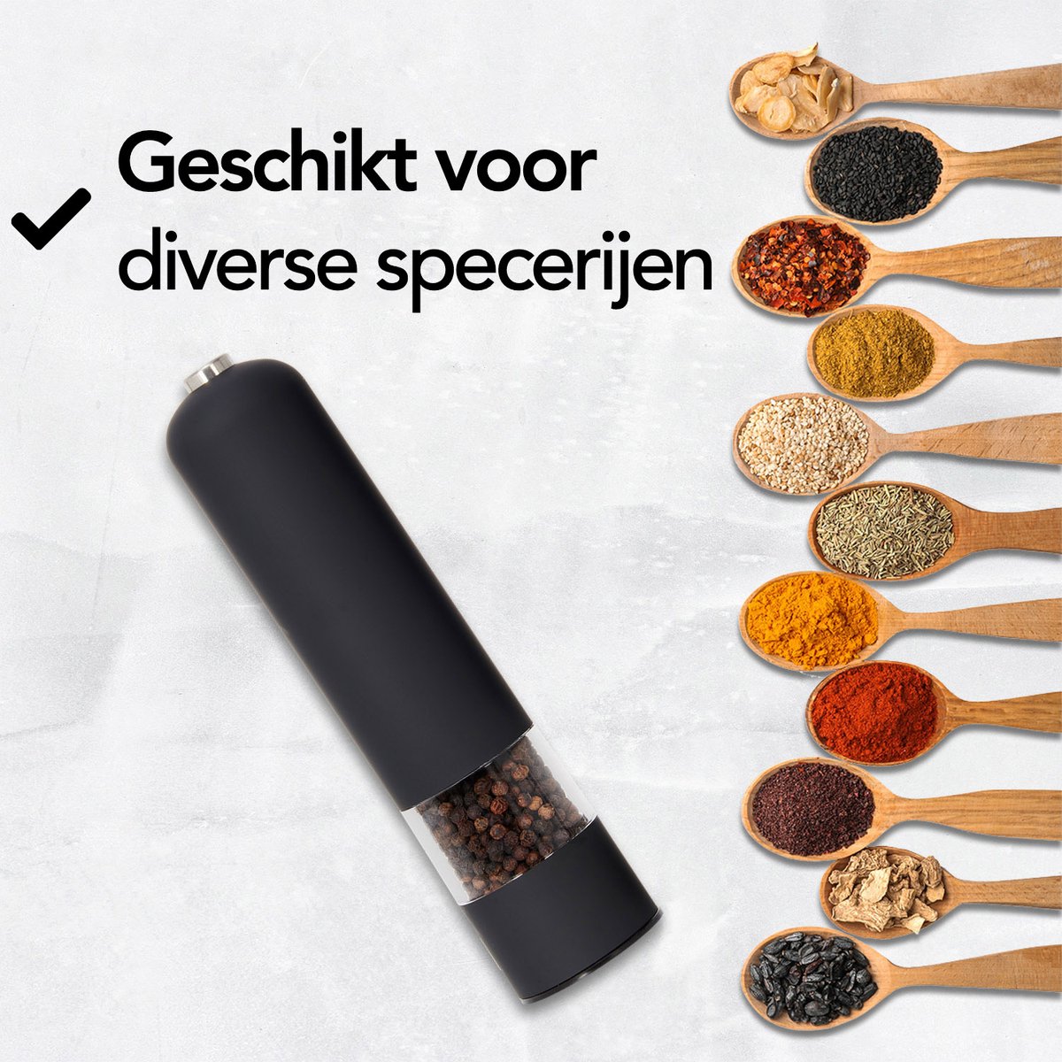 Elektrische Peper- En Zoutmolen Set van Infinity Goods — cadeau in Koken & Dineren - foto 8