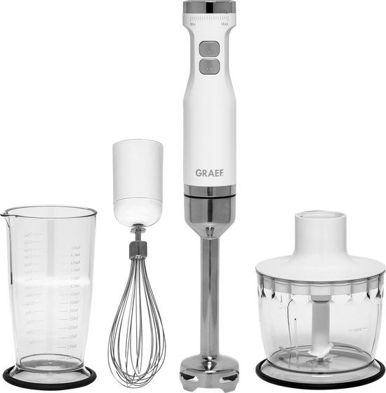Graef HB501EU blender 0,7 l Staafmixer Roestvrijstaal, Wit van Merkloos — afbeelding 4