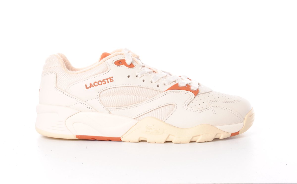 Lacoste heren sneaker Game Trainer leder en textiel Beige