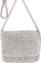 Marcia crossbody tas van bliklipjes met klep
